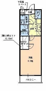 モンサント旭町【1階】の間取り