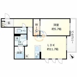 モクシオン大阪ベイ【3階】の間取り