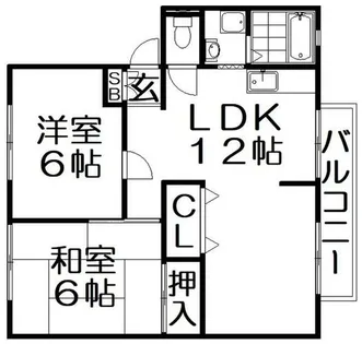 ハイツカトレアA棟【202号室】の間取り