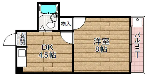 ハイツ88【403号室】の間取り