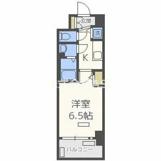 プレサンス梅田北オール【803号室】の間取り