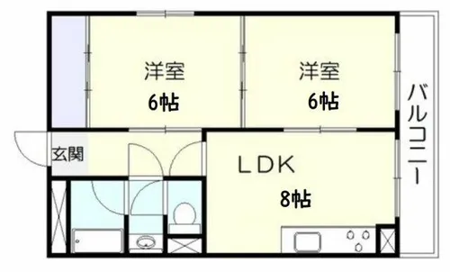 高津ゴールデンハイツ【1階】の間取り