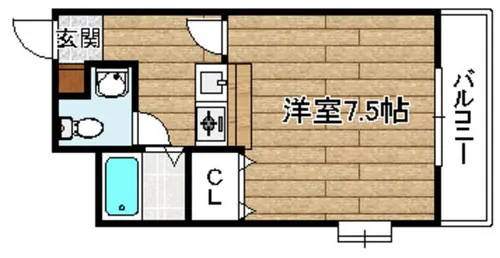 ヴィラ芥川【203号室】の間取り