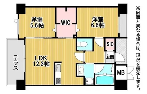 福岡県北九州市小倉南区長尾2丁目【マンション】の間取り