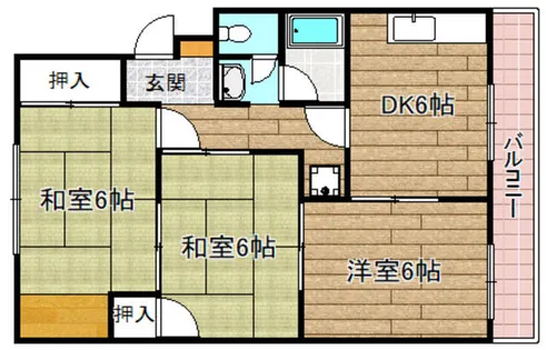 LEGAL MAISON津之江Ⅰ【102号室】の間取り