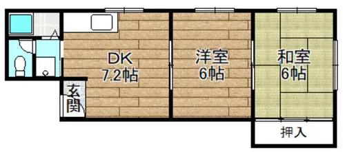 コバシビル【A号室】の間取り