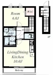 ウエストヴィラ【2階】の間取り