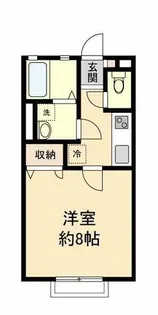 ウエストヒル開生【1階】の間取り