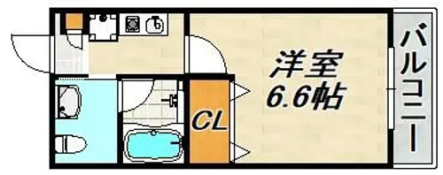 ハイム天神【2階】の間取り