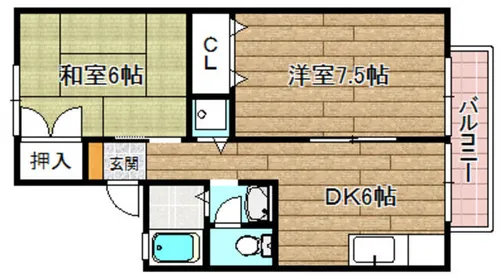 アゼリア氷室【103号室】の間取り