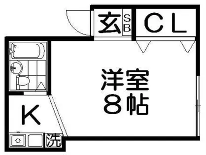 サンセルジュ香里園【2階】の間取り