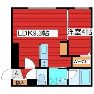 シティレジデンス福住【4階】の間取り