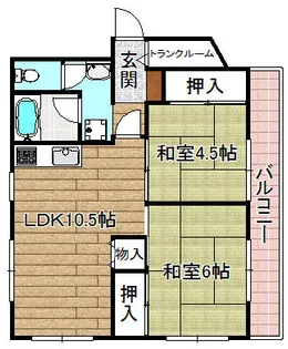 別所ハイツ【4階】の間取り