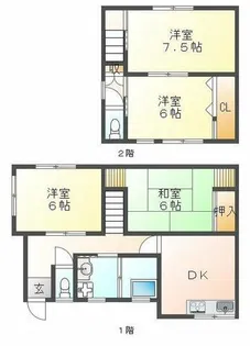 レシア星が丘【1階】の間取り