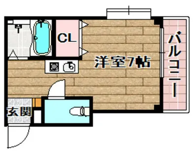 ぷりんせす八丁畷A棟【101号室】の間取り