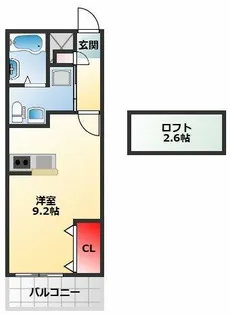TKアンバーコート宿院【1001号室】の間取り