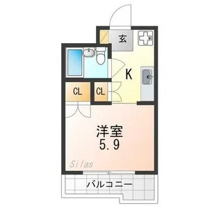 サンガーデン山科【2階】の間取り