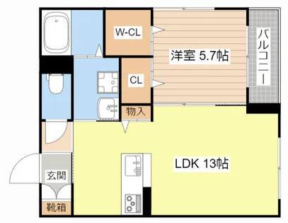 ラ カーサ フェリーチェ【0301号室】の間取り
