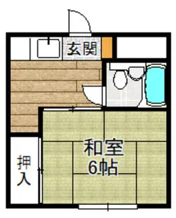 ジョイフルコーポ真上【107号室】の間取り