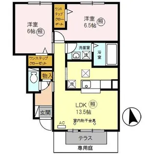 モダンコート網干YAMAGATA【1階】の間取り