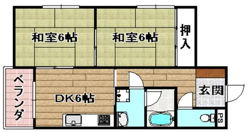 深沢ハイツ【303号室】の間取り