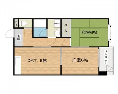 シエテ高槻【3階】の間取り