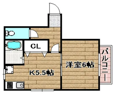 北藤ハイツ【1号室】の間取り