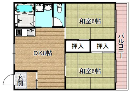 キャッスルハイムA棟【302号室】の間取り