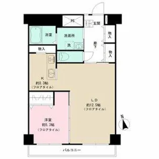 リベルテ鶴舞【9階】の間取り