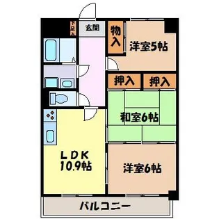 グランドール大幸Ⅰ【4階】の間取り