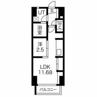 AREX丸の内II【6階】の間取り