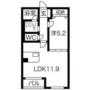 ホリーステージ城山【1階】の間取り