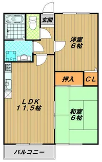 パークハイツ【2階】の間取り