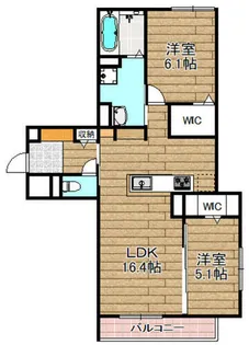 D-residence桜井【3階】の間取り