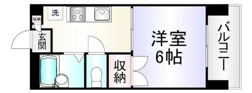 1Kの間取り画像