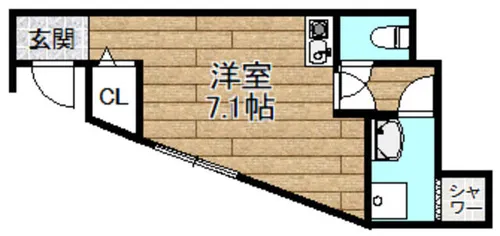 フォレスト高槻【101号室】の間取り