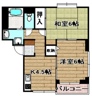 アーバンライフフミ【305号室】の間取り
