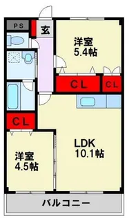 ヴィリアパス【2階】の間取り