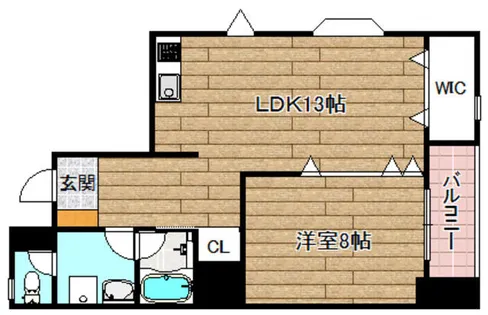 シティハウスリッチモンド【3F号室】の間取り