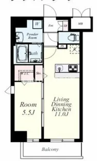 福岡県福岡市博多区美野島3丁目【マンション】の間取り
