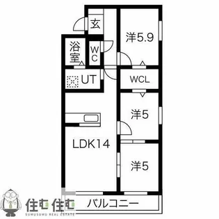 confort franc【3階】の間取り