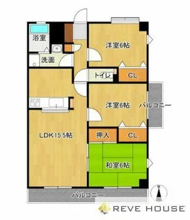 福岡県福岡市早良区曙2丁目【マンション】の間取り