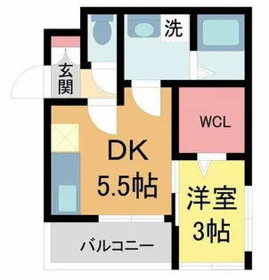 アヴィータ豊島北【103号室】の間取り