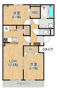 エテルノ泉南馬場【2階】の間取り