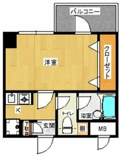 ピュアドームフローリオ博多【7階】の間取り