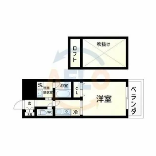 ボンジュール築港【7階】の間取り