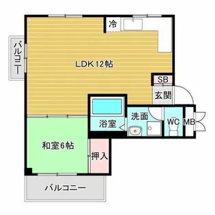マティエール曽根【2階】の間取り