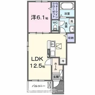 アイパレット ティーダ【1階】の間取り