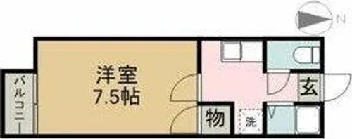 エクシブ浅野【2階】の間取り