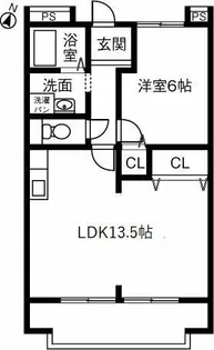 フジカハイツ【302号室】の間取り
